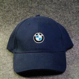 BMW Lifestyle Navy Strapback Hat One Size Embroidered Logo – NWOT
